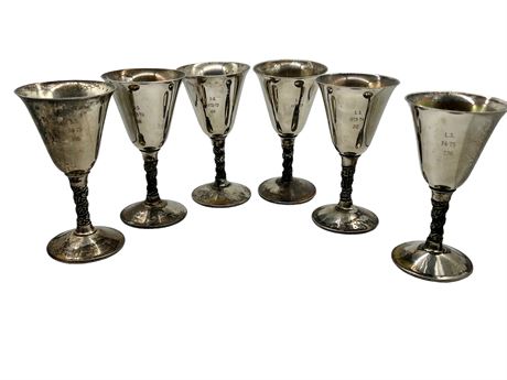 Silverplated Goblet Bowling Trophies