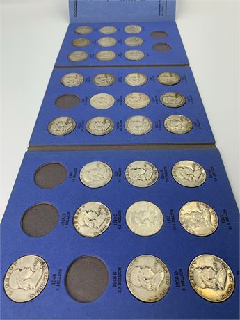 1948-1962 Ben Franklin Half Dollar Coin Collection