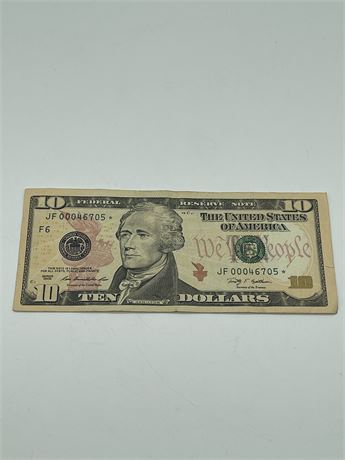 2009 $10 Star Note - JF00046705
