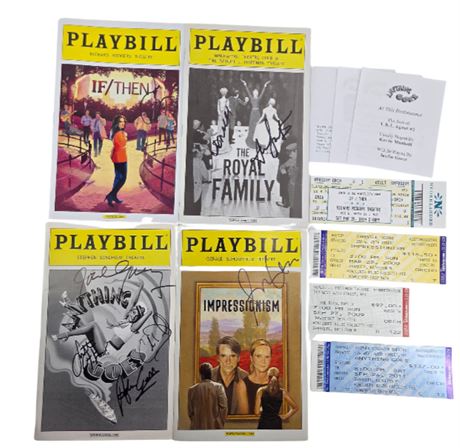 Jeremy Irons, Joan Allen Autographed-- Lot of 4 Broadway Playbills