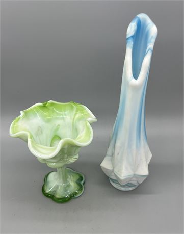 4 Pieced Slag Glass