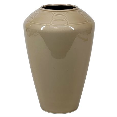 Sculptura by Arita Japan Vintage Taupe Ceramic Vase