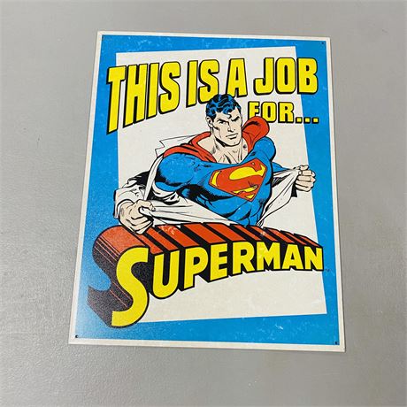 12.5x16” Superman Metal Sign