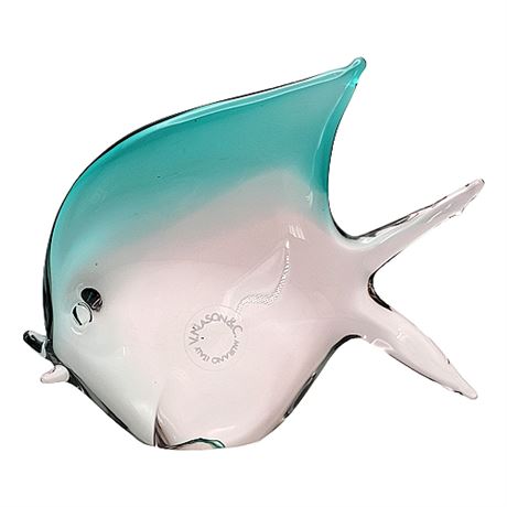 V. Nason Murano Sommerso Art Glass Fish
