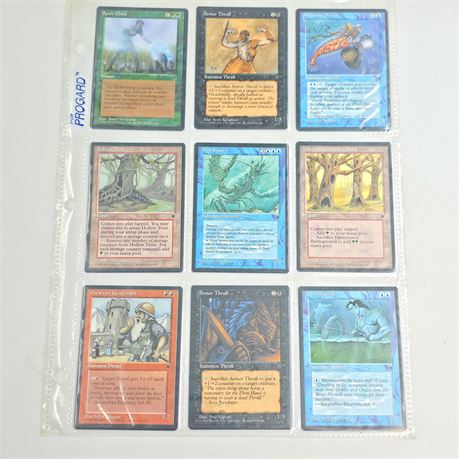1994 Magic, The Gathering Cards, Lot of 9