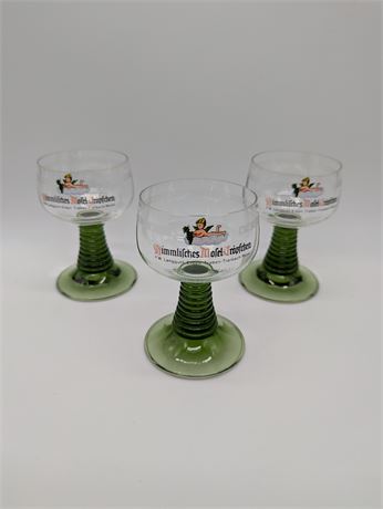 Set 3 Vintage Roemer German Wine Glasses Beehive ShimmlifchesTropfchen Mofel