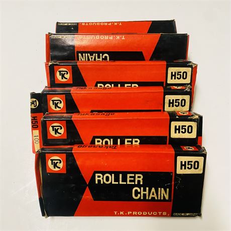 6 NOS Takasago H50 Motorcycle Chains