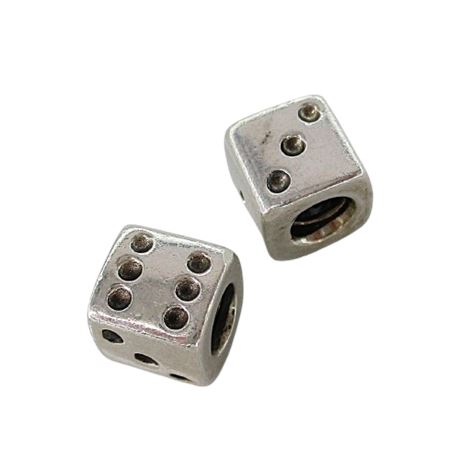 2 PANDORA 925 Bead Charms "Lucky Dice" 5.8gr
