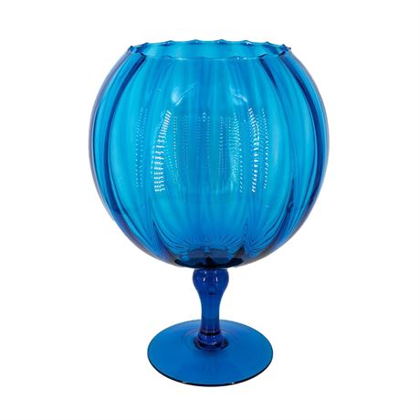 13.5" MCM Italian Empoli Art Glass Pedestal Dish