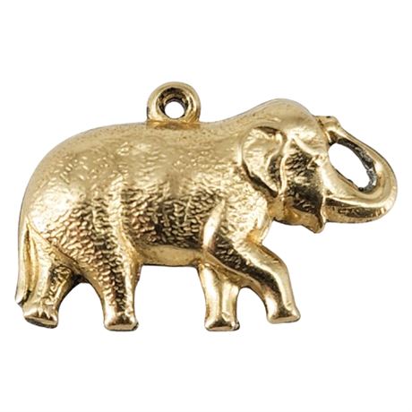 Vintage Gold Filled Elephant Charm