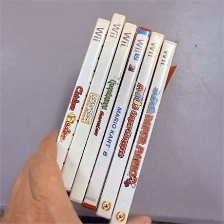 6 Nintendo Wii Games