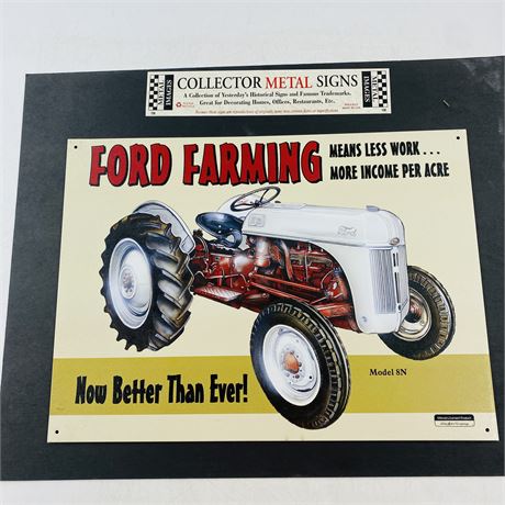12x16” Ford Farming Metal Sign