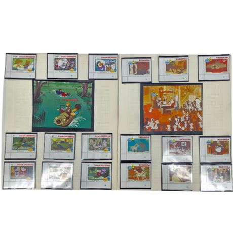 101 Dalmations & The Rescuers, 1982 Disney Christmas Stamps