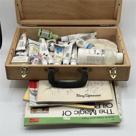Artist Painting Lot - Paints, Canvas, etc