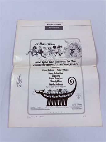 What’s Now Pussycat Original Movie Pressbook