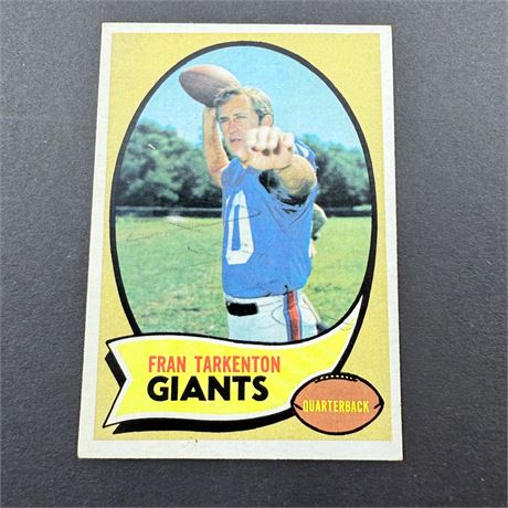 Fran Tarkenton Signed Card