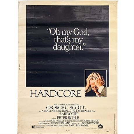 Original 1979 "Hardcore" Theater Movie Poster