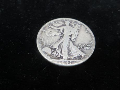 1943 Walking Liberty Half Silver Dollar