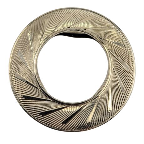 Vintage Silver Tone Lieba USA Scarf Clip