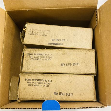 12 Boxes NOS Automotive Bolts