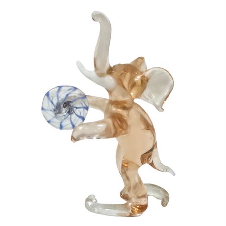 Handblown Glass Elephant