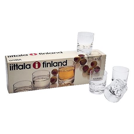 Tapio Wirkkala for Iittala "Gaissa" Shot Glasses, In Original Box