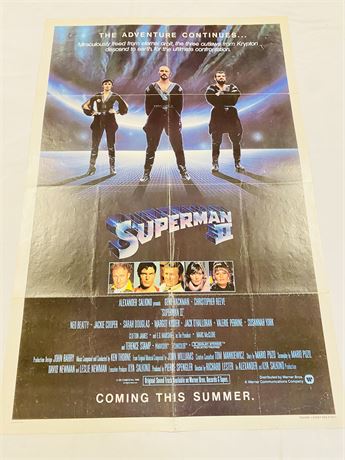 Superman II Original 27x41 Movie Poster