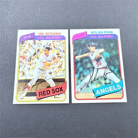 1980 Topps Yaz + Ryan