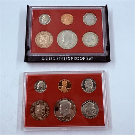2x 1982 US Mint Proof Sets