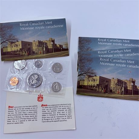 4x 1974 Canada Mint Sets