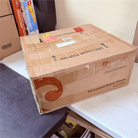 New Vangoa Drum Throne w/ Backrest + Motorcycle Seat