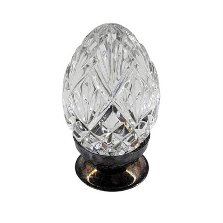 Vintage Waterford Crystal Paperweight Egg