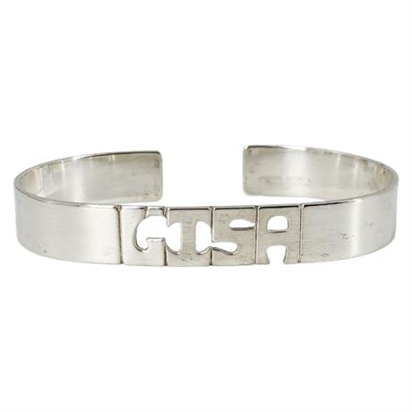 Vintage LEONORE DOSKOW Sterling Silver "Lisa" Cuff Bracelet