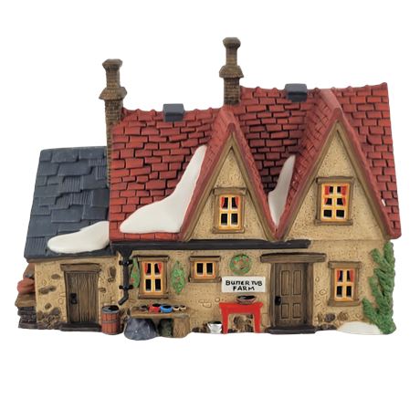 Heritage Village Collection Dickens' Village Series "Butter Tub Farmhouse"