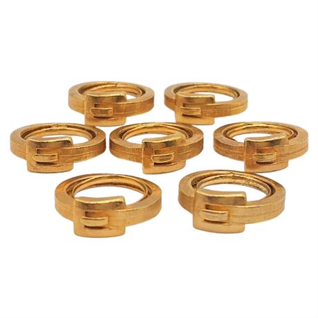 Seven Vintage Adjustable Fit Gold Tone Belt Rings