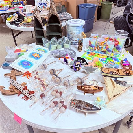 Huge Nautical Table Lot