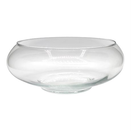 Princess House Clear Crystal Lily Float Bowl