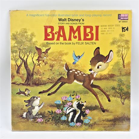 Walt Disney Presents "Story and Songs from Bambi"