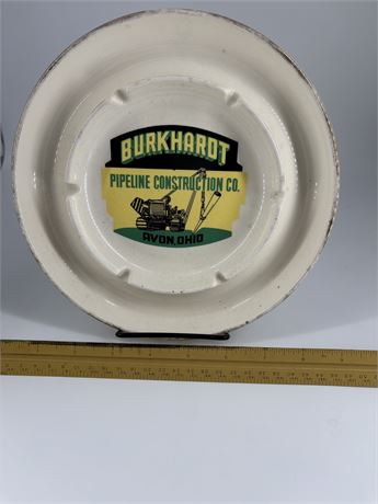 Burkhardt Pipeline Construction Co.  Avon, Ohio Ashtray