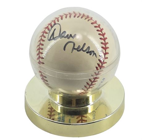 Dave Nelson Signed Baseball