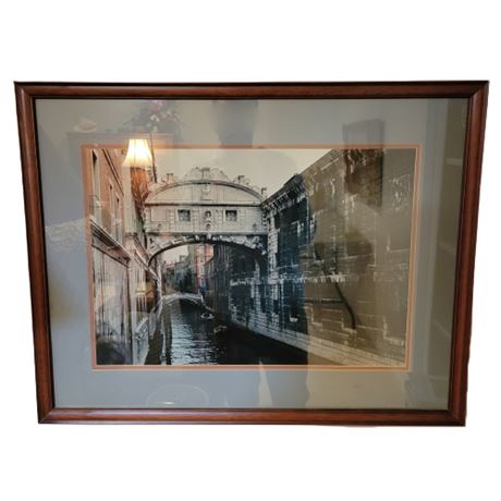 Framed Bridge of Sighs, Venice Italy Photograph
