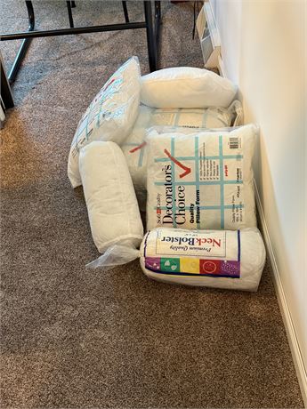 4 Square & 2 Bolster Pillow Forms
