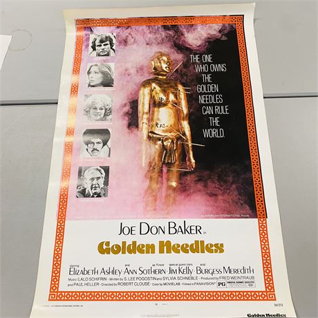 Original 1974 Golden Needles Movie Poster
