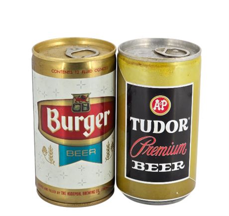 VTG Tudor Beer, Burger Beer, Beer Cans