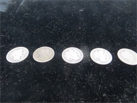 1906, 1908, 1910, 1914 & 1909? Mercury Silver Dimes