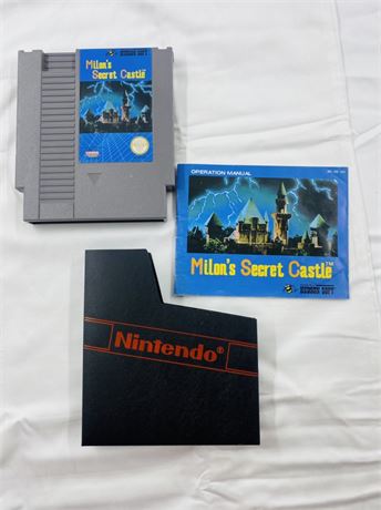 NES Milton’s Secret Castle w/ Manual