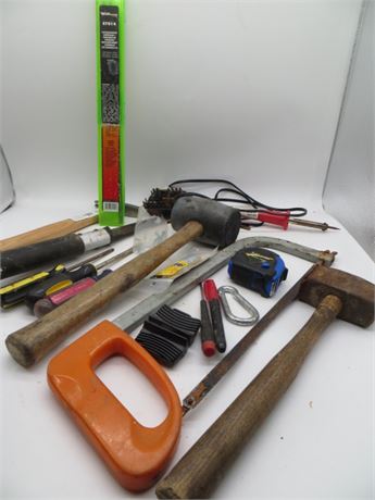 Misc. Tools Welding Rods, Hammers & Saw