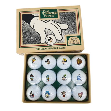 NIB Disney Dozen Character Golf Balls