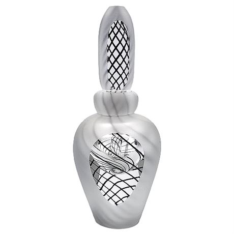 Signed Andrew Shea Art Glass Perfume Bottle