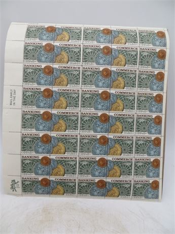 Ten Cent U.S. Revenue Stamps "Commerce Banking"